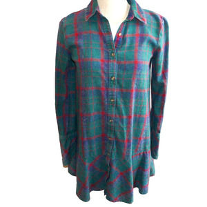 Wild Fable Preppy Plaid Print Short Dress Size X Small